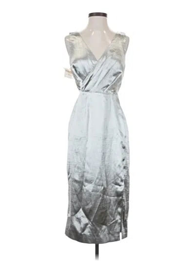 Pre-owned Fame And Partners Cocktail Dress In Silver