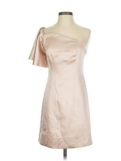 Pre-owned Fame And Partners Cocktail Dress In Tan
