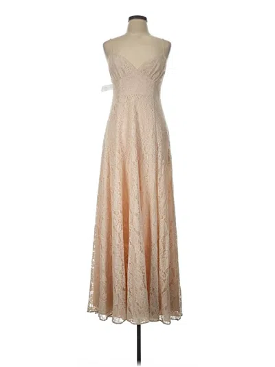 Pre-owned Fame And Partners Cocktail Dress In Tan