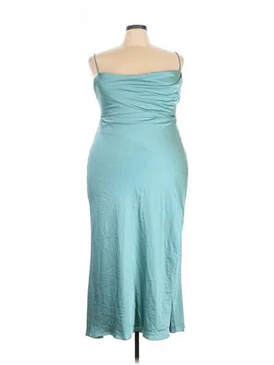 Pre-owned Fame And Partners Cocktail Dress In Teal