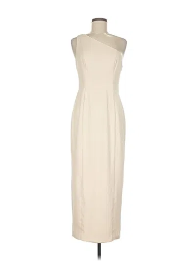 Pre-owned Fame And Partners Cocktail Dress In White