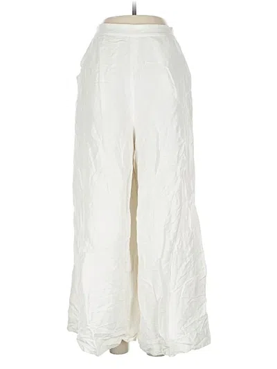 Pre-owned Fame And Partners Linen Pants In Ivory