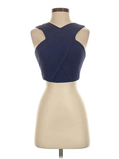 Pre-owned Fame And Partners Sleeveless Blouse In Blue