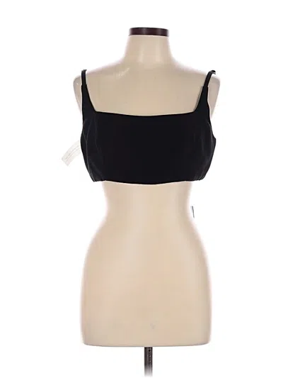 Pre-owned Fame And Partners Tank Top Black Strapless Neckline Tops
