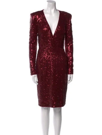 Pre-owned Fame & Partners V-neck Knee-length Dress W/ Tags