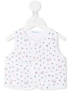 Familiar All-over Teddy-print Vest In White