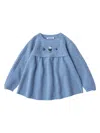 Familiar Appliquéd Wool Jumper In Blue
