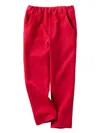 Familiar Bus-embroidered Trousers In Red