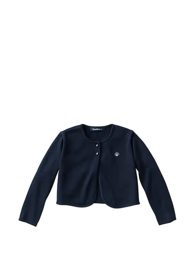 Familiar Kids' Button-fastening Cardigan In Blue