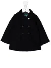 Familiar Double-breasted Wool Coat In Blue