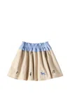 Familiar Embroidered Ruffled Skirt In Multi