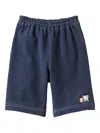 Familiar Embroidered Shorts In Blue