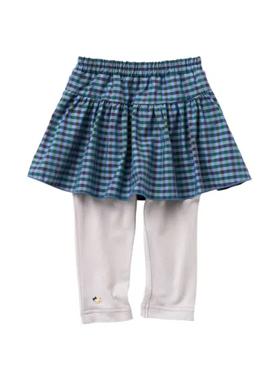 Familiar Babies' Gingham-check Ruffled Skirt In Multi