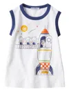 Familiar Graphic-print Top In White