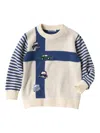 Familiar Intarsia-knit Wool Jumper In White