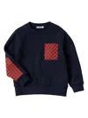 Familiar Jersey Sweatshirt In Blue