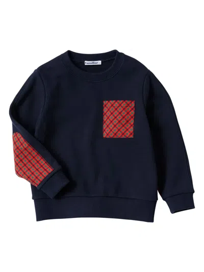 Familiar Kids' Jersey Sweatshirt In Blue