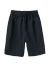 Familiar Logo-print Slip-on Shorts In Black