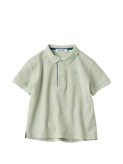 Familiar Kids' Logo-embroidered Short-sleeve Polo Shirt In Green