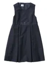 Familiar Motif-embroidered Wool Dress In Blue