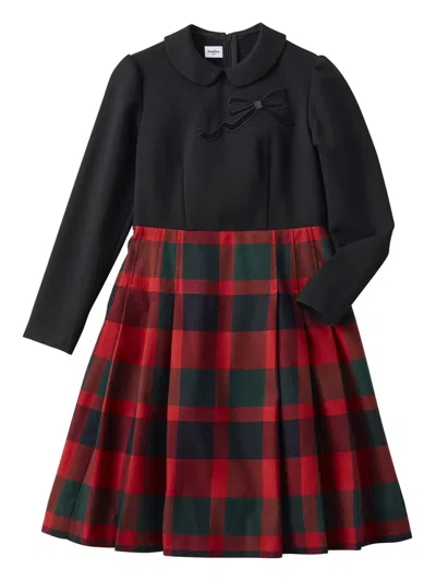 Familiar Kids' Panelled Dress In Black