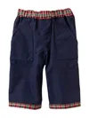 Familiar Reversible Straight-leg Trousers In Red