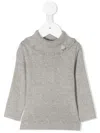 Familiar Roll-neck Long-sleeve Jumper In Grey