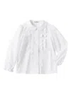 Familiar Ruched Blouse In White