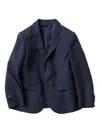 Familiar Single-breasted Wool Blazer In Blue