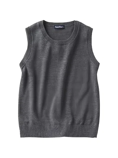 Familiar Kids' Sleeveless Vest In Gray