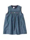 Familiar Smocked-bodice Gingham Dress In Multi