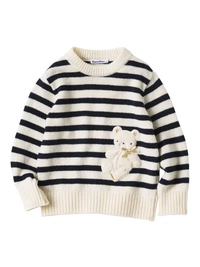 Familiar Kids' Striped Jumper In Neutral