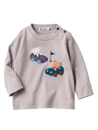 Familiar Kids' Teddy-bear T-shirt In Gray