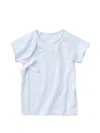 Familiar Wrap-style T-shirt In Blue