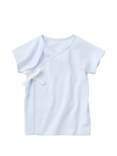 Familiar Babies' Wrap-style T-shirt In Blue