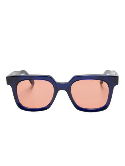 Family Affair Bowie Abyss Square-frame Sunglasses In Blue