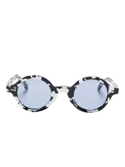 Family Affair Hopkins Round-frame Sunglasses In Black