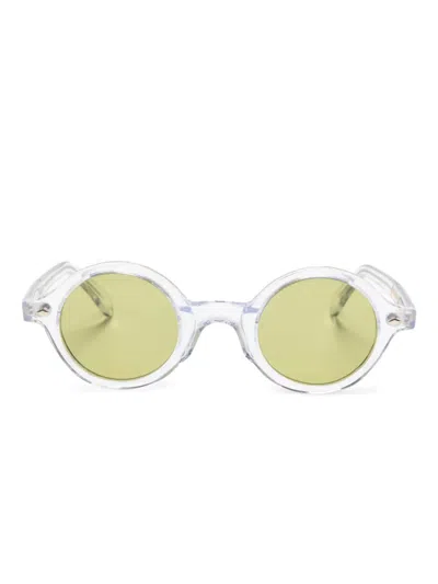 Family Affair Hopkins Round-frame Sunglasses In White