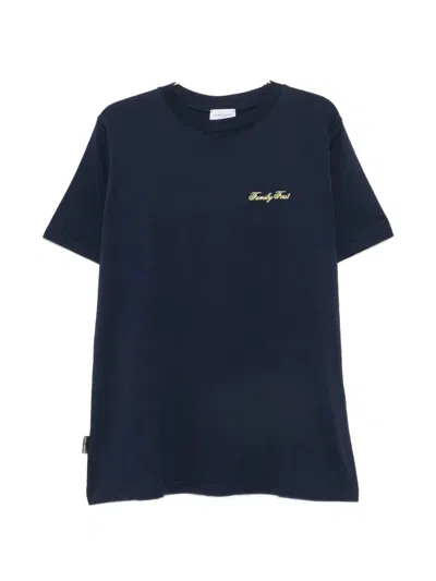 Family First Amalfi Graphic-print Logo-embroidered T-shirt In Blue