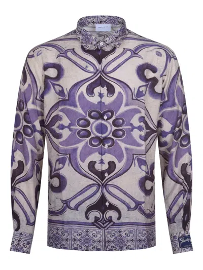 Family First Printed Long-sleeve Shirt In Multi