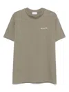 Family First Beige Logo Crewneck T-shirt