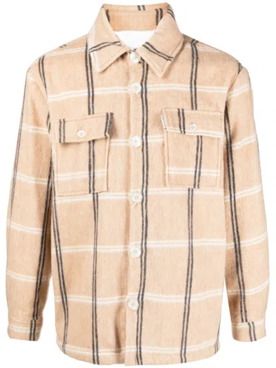 FAMILY FIRST BEIGE LOGO SHIRT
