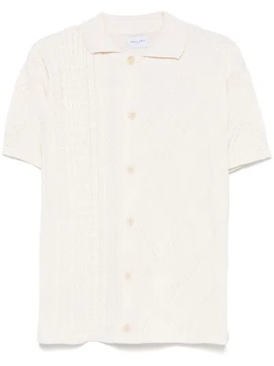 Family First Braided Shirt In White