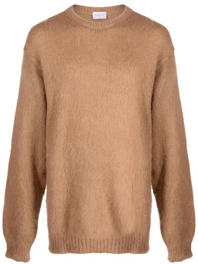 Family First Brushed-effect Mohair-blend Jumper In Neutrals