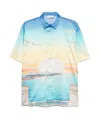 Family First Capri Shirt In Blue