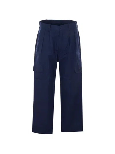 Family First Cargo-pockets Trousers In Blue