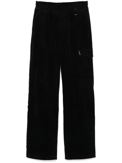 Family First Corduroy Cargo Pants In Black