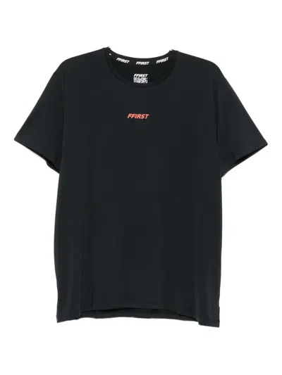 Family First Crew-neck Logo Performance Top In Black