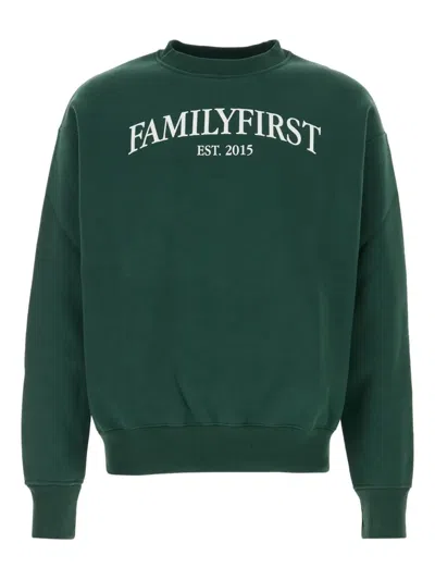 Family First Sweatshirt Crewneck Est. 2015 In Green