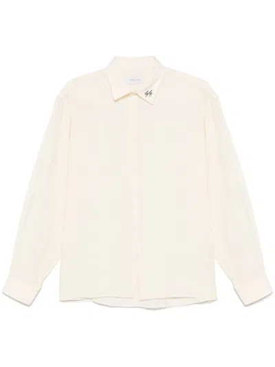 Family First Shirt In Beige Ramie